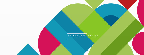 美丽的抽象背景。圆形、三角形和正方形。最小的几何模板墙纸，横幅，背景或着陆图片下载