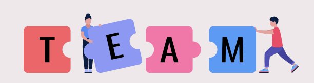 角色从拼图块中添加单词Team图片下载