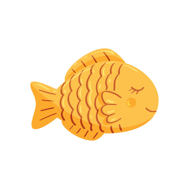 传统的韩国街头小吃。Bungeoppang矢量图图片下载