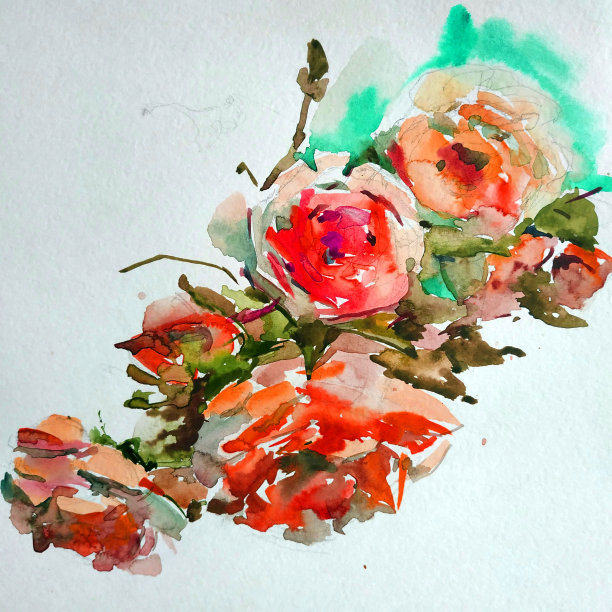 抽象鲜艳的装饰背景。花的图案手工制作。美丽温柔浪漫的夏日花束图片下载