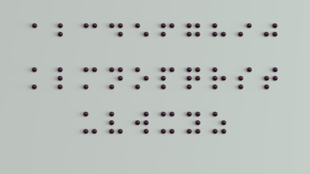 盲文字母指南A-Z视障书写系统由白色背景的黑色圆球组成的符号国际盲文日1月4日交流图片下载