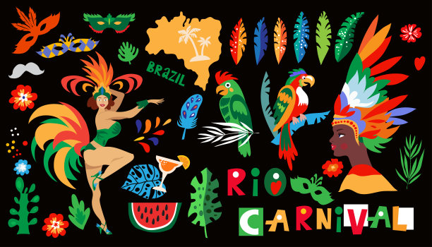 里约热内卢狂欢节横幅图片下载