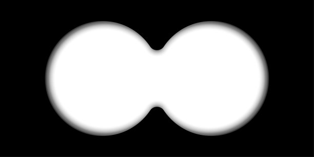 双筒望远镜视图的迹象。圆的形状。间谍的概念。白色的轮廓。黑色背景。矢量插图。股票的形象。图片下载