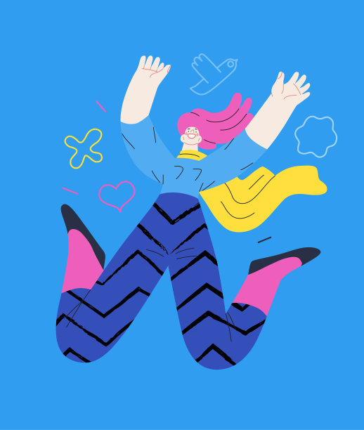 快乐——快乐的人们高兴地跳在空中图片下载