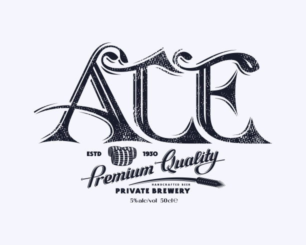 ale啤酒的模板标签图片下载