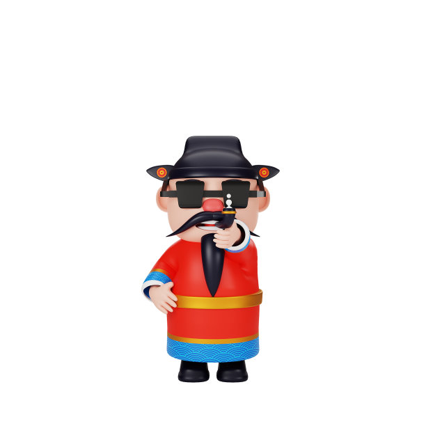 财神是中国新年的概念图片下载