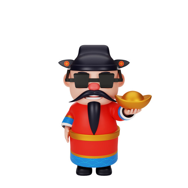 财神是中国新年的概念图片下载