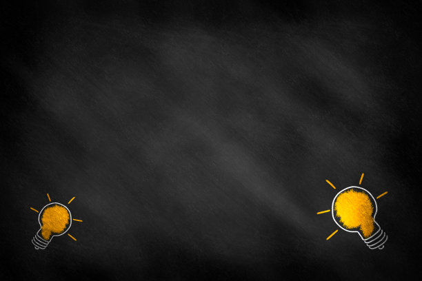 两个发光的灯泡图片下载