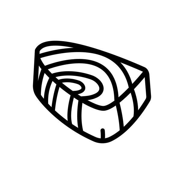 金枪鱼牛排轮廓图标图片下载