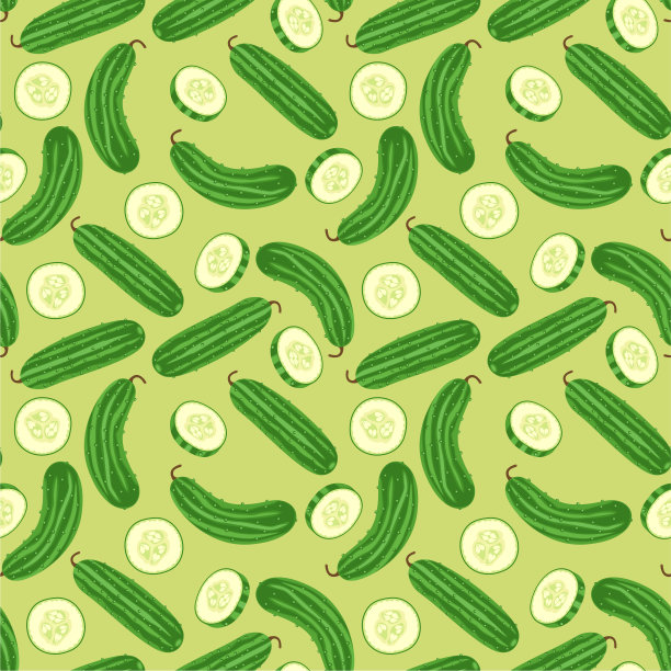 无缝背景的黄瓜蔬菜绿色图片下载