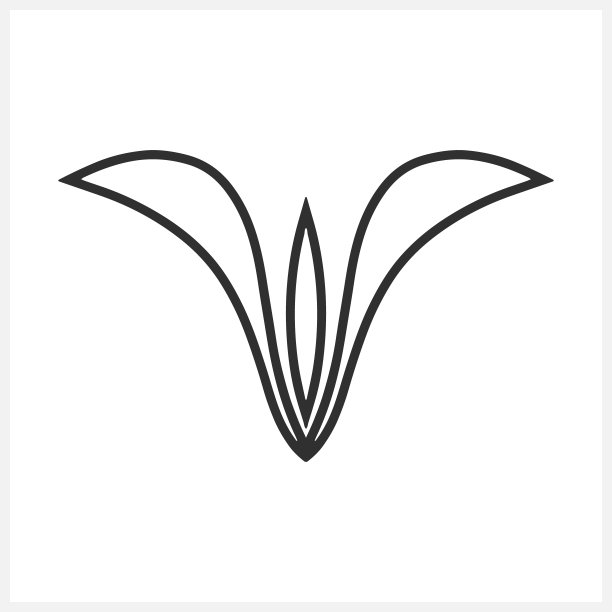 孤立的莲花图标。剪贴画草图。矢量插图。每股收益10图片下载