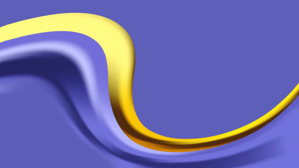 摘要现代Very Peri背景与流体闪光金波浪。奢侈品艺术数码屏幕。美丽的背景。金紫皇家旗帜。副本的空间。时尚的颜色。高级名片，模板。图片下载