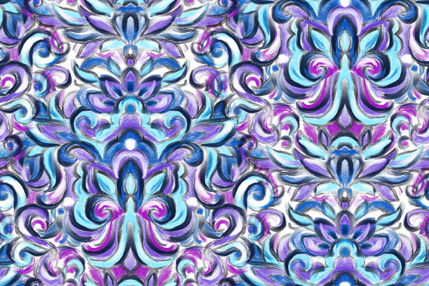 无缝图案与阿拉伯花型图片下载