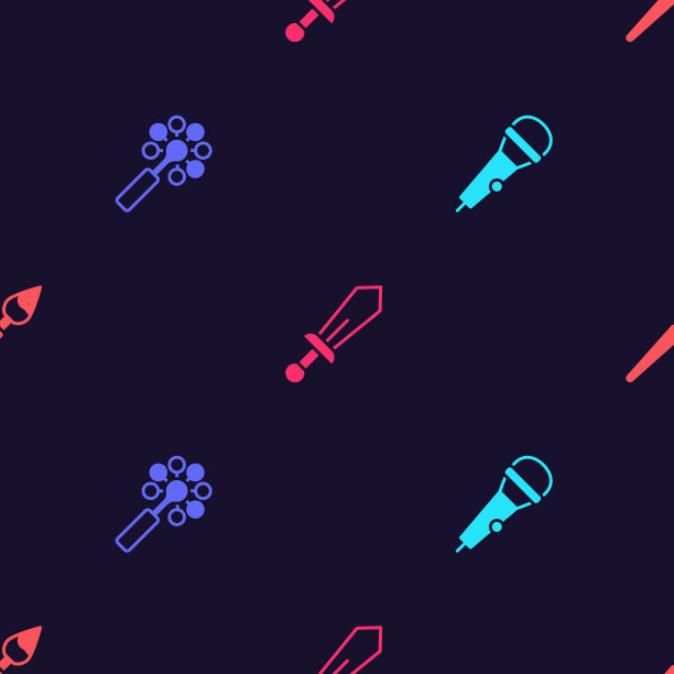 设置麦克风，拨动婴儿玩具剑和油漆图片下载