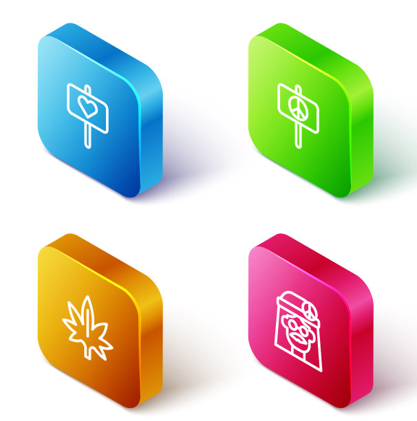 设等距线和平大麻和嬉皮图片下载