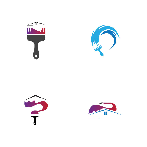 油漆标志和房地产放大器图片下载