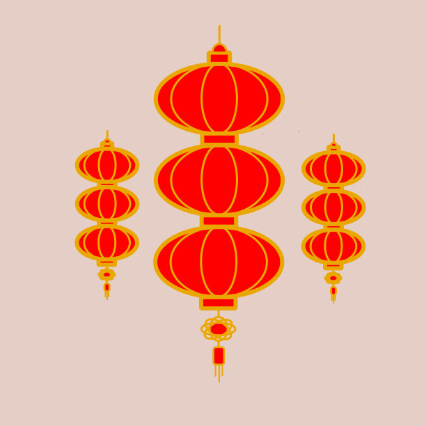 中国新年庆祝的灯笼图片下载