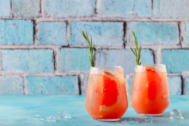 冰柠檬水/鸡尾酒新鲜葡萄柚汁图片下载