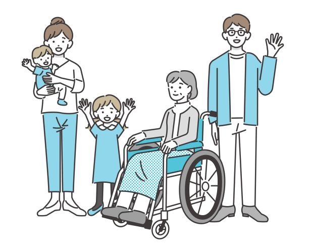 轮椅及福利相关插图/医生/医疗/护理图片下载