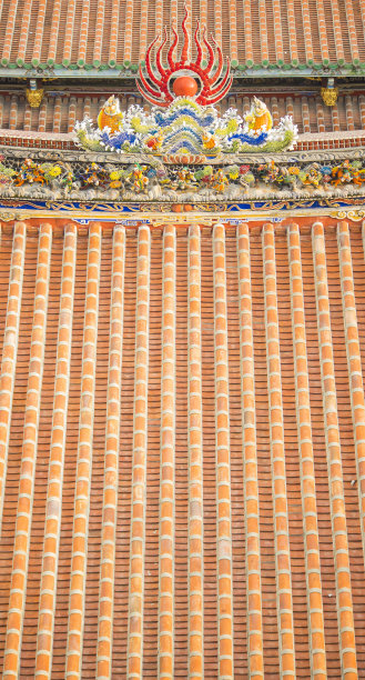 中国寺庙屋顶的装饰图片下载