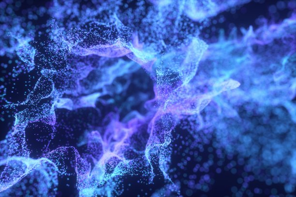 摘要计算机粒子背景插图图片下载