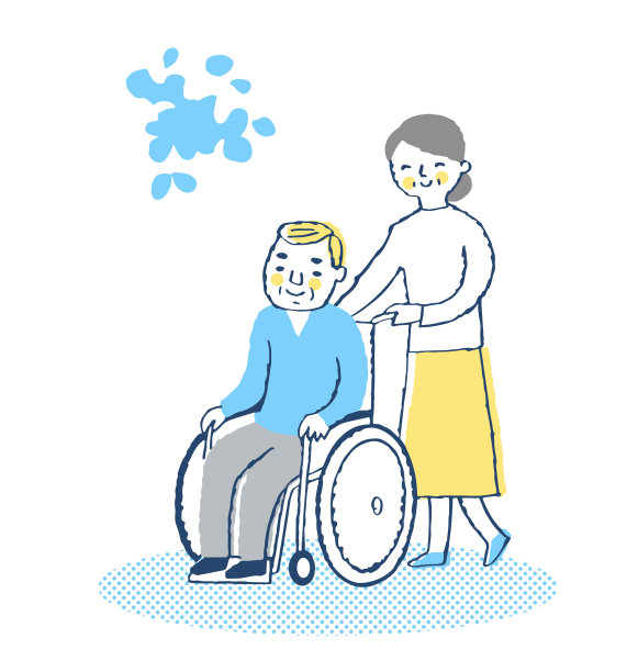 坐轮椅的老人图片下载