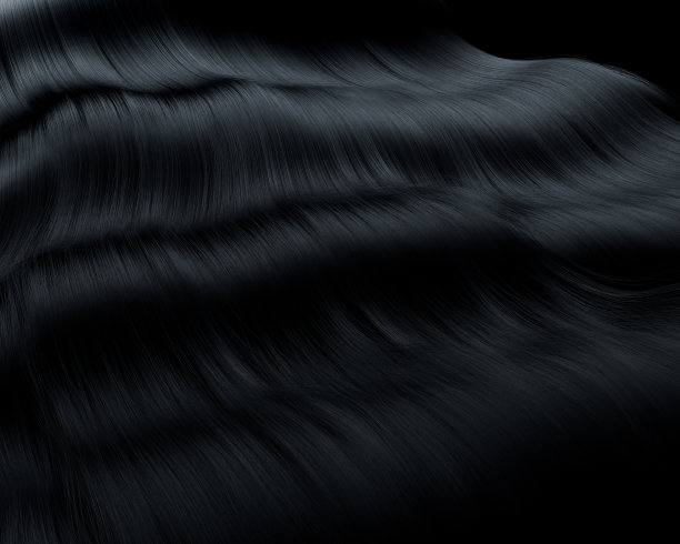 卷曲的黑色卷发图片下载