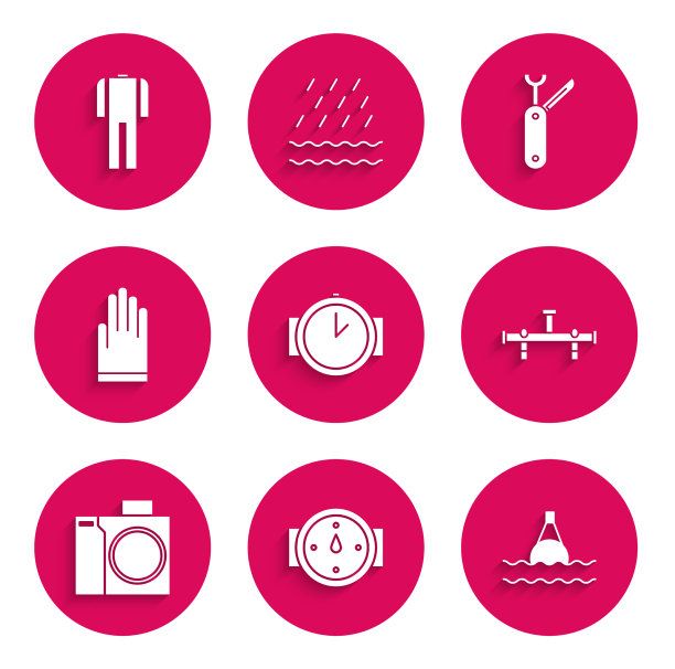 设置潜水观赏风玫瑰浮筒上图片下载