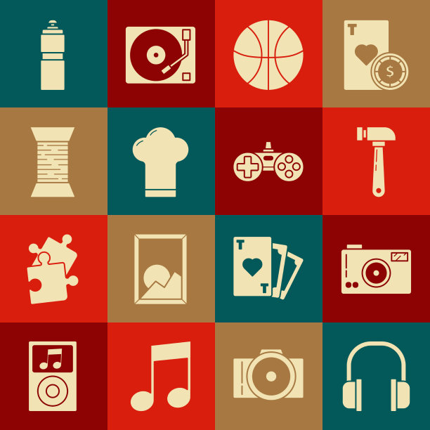 设置耳机相机锤篮球图片下载