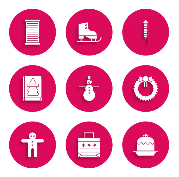 设置圣诞雪人纸购物袋蛋糕图片下载