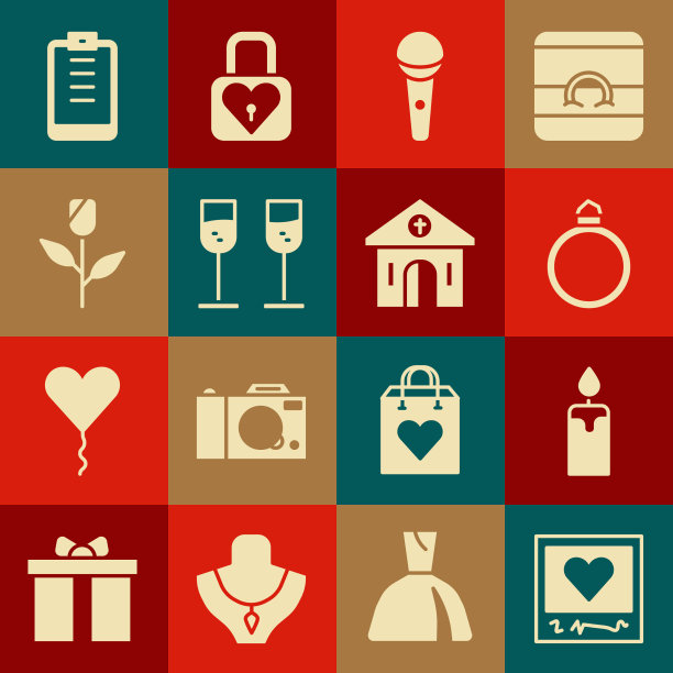 设置相框和点燃爱心的蜡烛图片下载