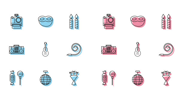 设置线棒棒糖迪斯科球摄影相机图片下载