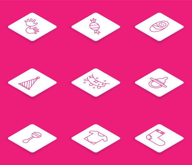 设定线宝宝手印糖果新生宝宝图片下载