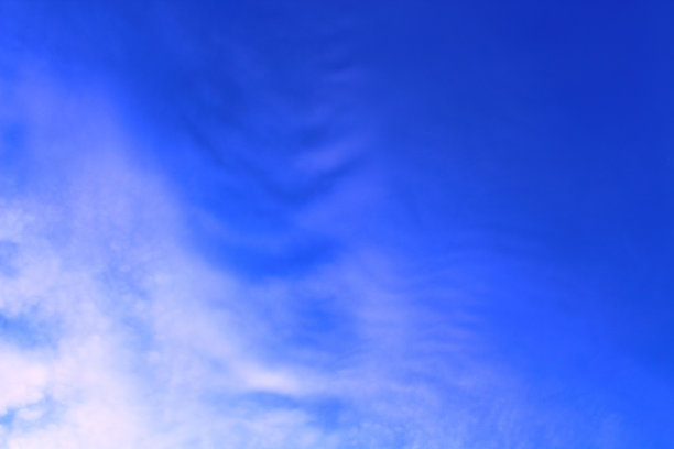 美丽的蓝天和轻盈的卷云。背景。景观。图片下载