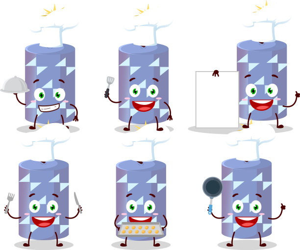 浅蓝爆竹卡通人物用图片下载