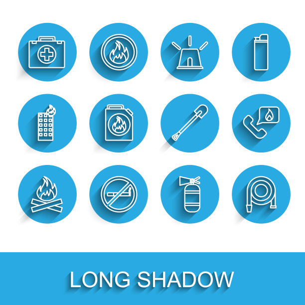 放线营火，禁止吸烟，急救箱着火图片下载