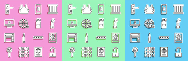 设置线开挂锁指纹警察图片下载