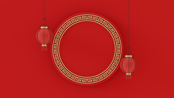 空架中国新年背景图片下载