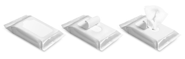 一套白色湿巾流动包白色图片下载