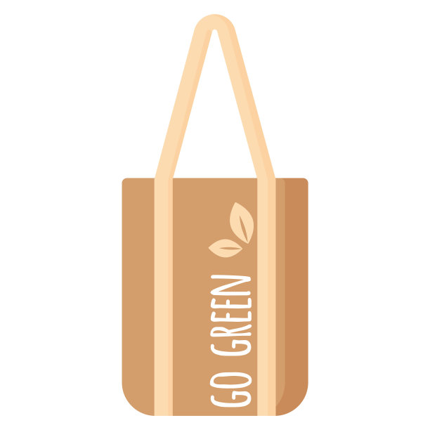 矢量卡通空可重复使用的杂货袋与生态健康的有机食品。图片下载