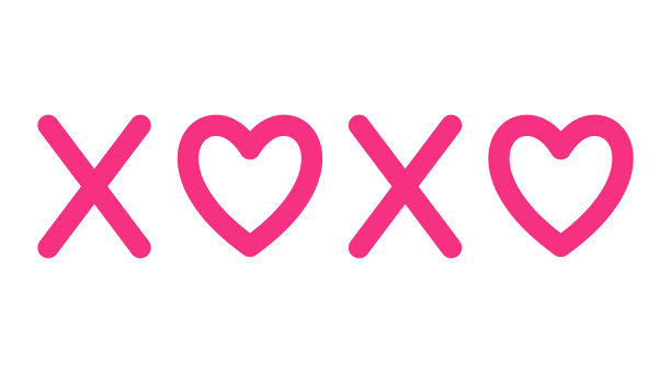 拥抱和亲吻的象征。婚礼和情人节的概念。图片下载