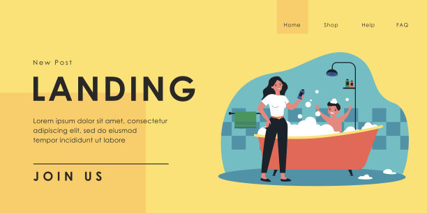 母亲在浴缸里给快乐的儿子洗澡图片下载