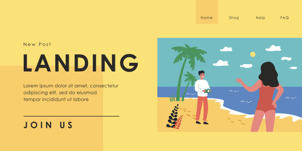 摄影师在海边给一个女人拍照图片下载