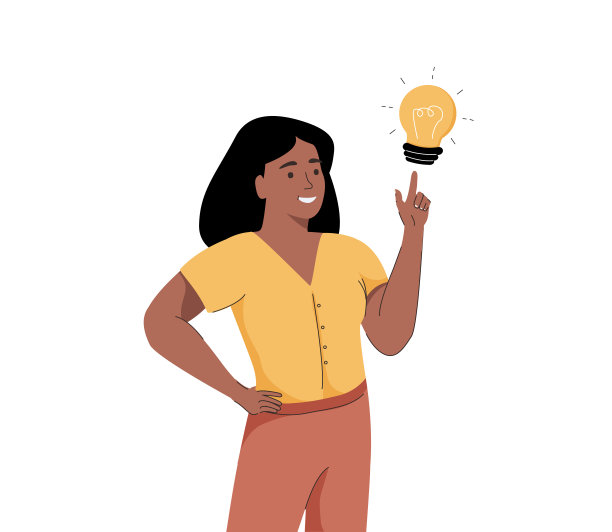 黑人女商人思考着什么，看着问号。深思熟虑的非洲女孩做出了这个决定图片下载