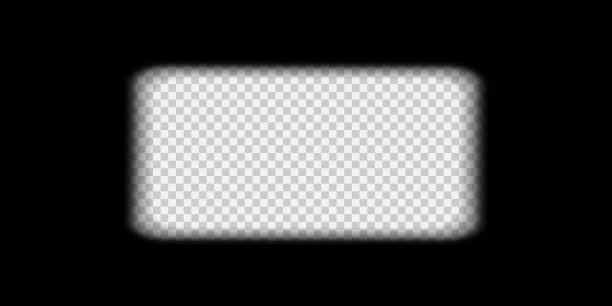 透明背景上的旧电影框架。矢量图图片下载