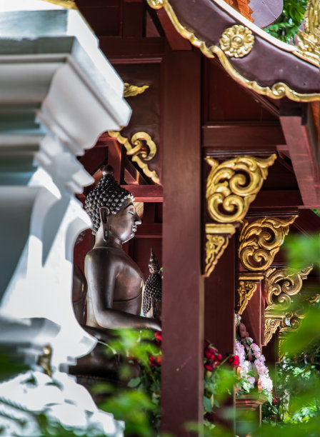 â蒋思思风格的佛像singha 1。佛寺的佛像。图片下载