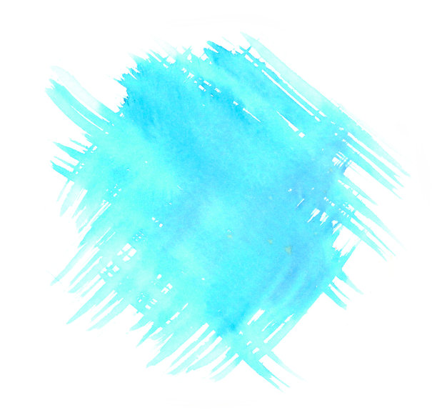 明亮多彩的充满活力的手绘孤立的水彩斑点飞溅在白色背景上图片下载