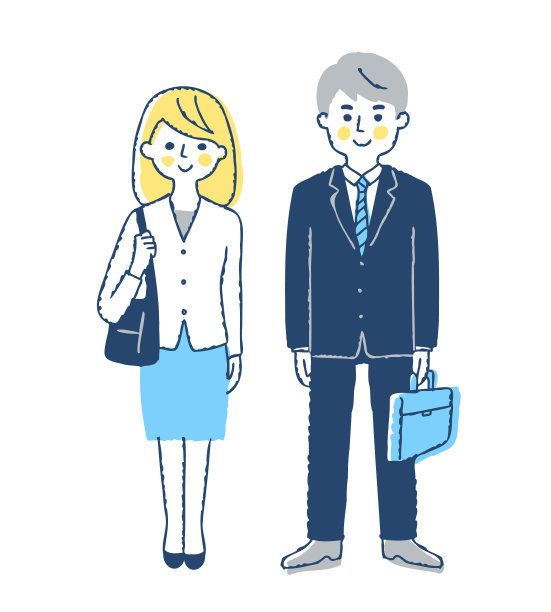 男女青年商人图片下载