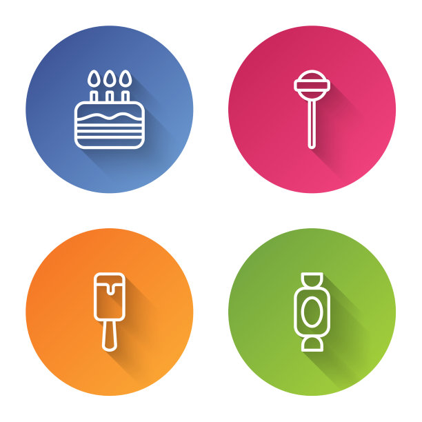 用燃烧的蜡烛和棒棒糖冰来做蛋糕图片下载