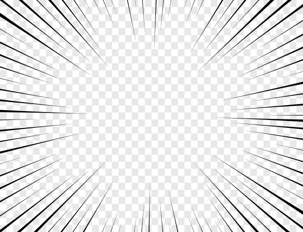 漫画漫画效果横幅与速度射线在复古风格。漫画框架与黑色行动线，透明背景上的速度效果。装饰卡通条图片下载